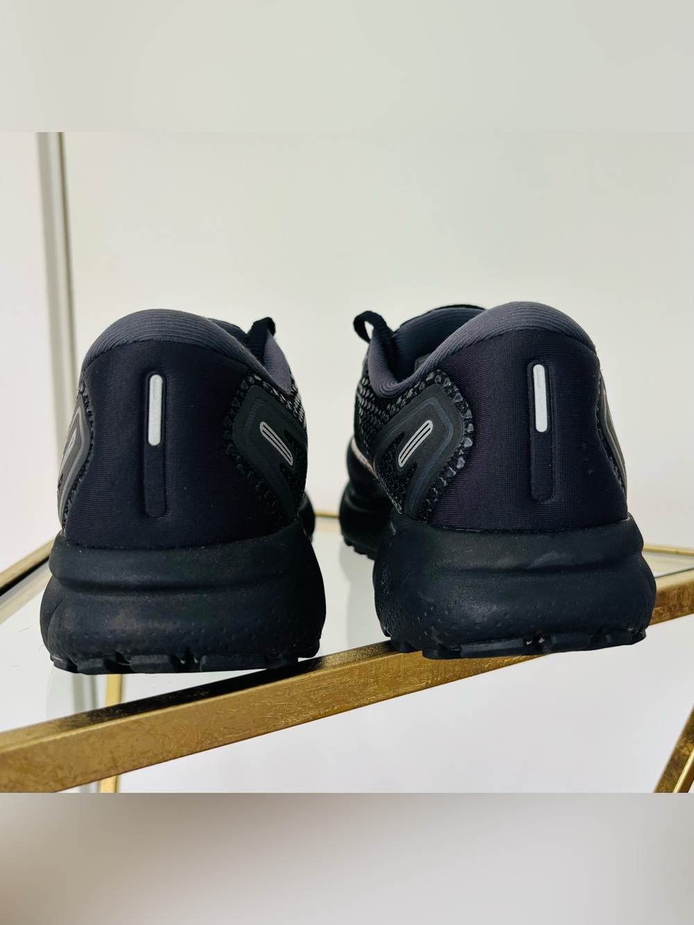 NWOB Women's Brooks Ghost 14 all black running shoes size 6.5 wide (D) - Picture 6 of 10
